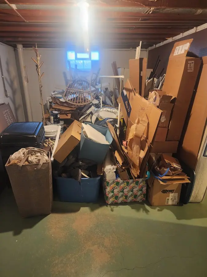 Roll-off dumpster container at job site for Roll Off Dumpster Rental in Warrenton